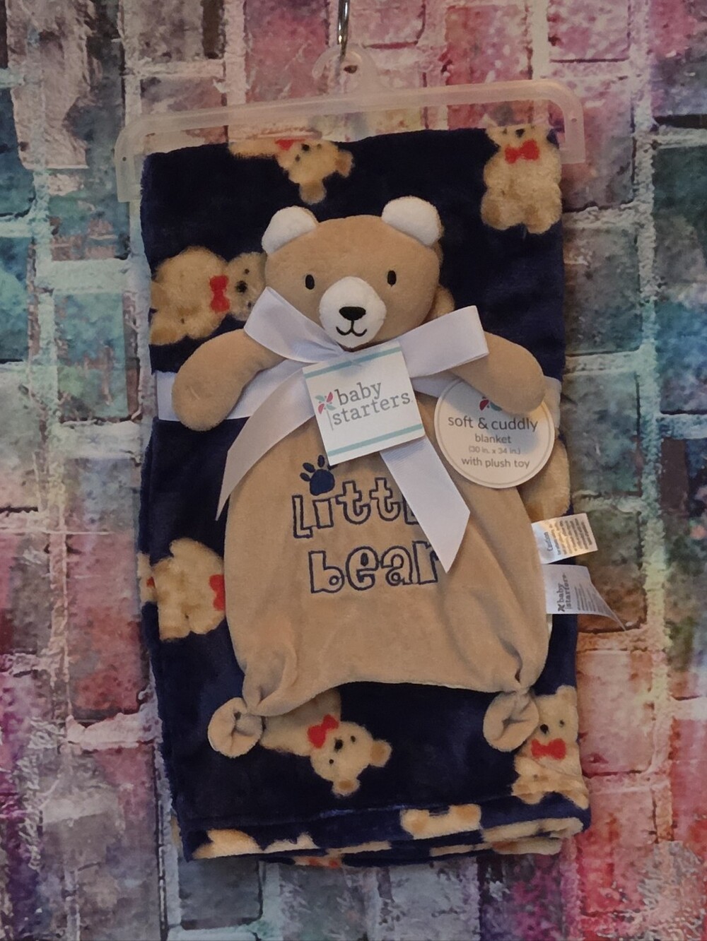 Baby Starters "Little Bear" Plush Blanket with Toy